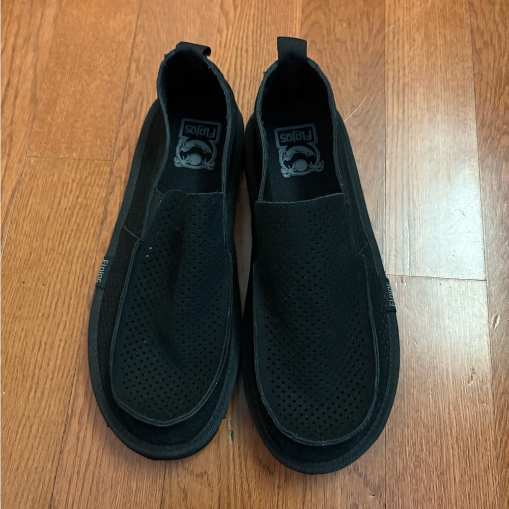 Flojos Shoes La Paz Loafer Men's size 9 1/2 - Black Mesh. Super lightweight - Picture 2 of 5